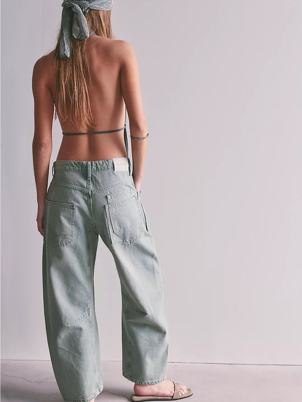 Free People Minimalist Moxie Jeans in Aloe - Picture 4 of 4